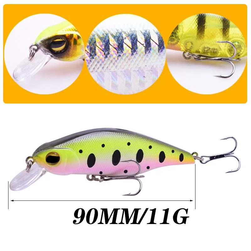Рыболовные приманки в виде гольяна плавающие рыболовные воблеры 90 мм 11 г с