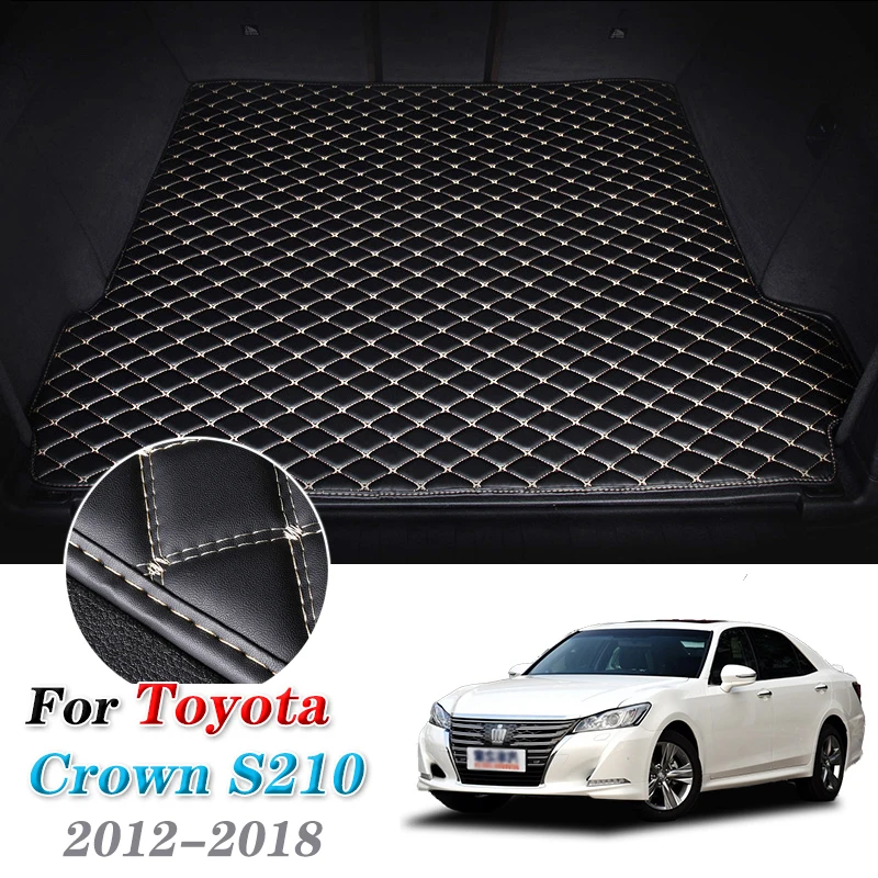 

Leather Car Trunk Mat For Toyota Crown 2012-2018 Trunk Boot Mat S210 Cargo Liners Rear Crown Liner Pad