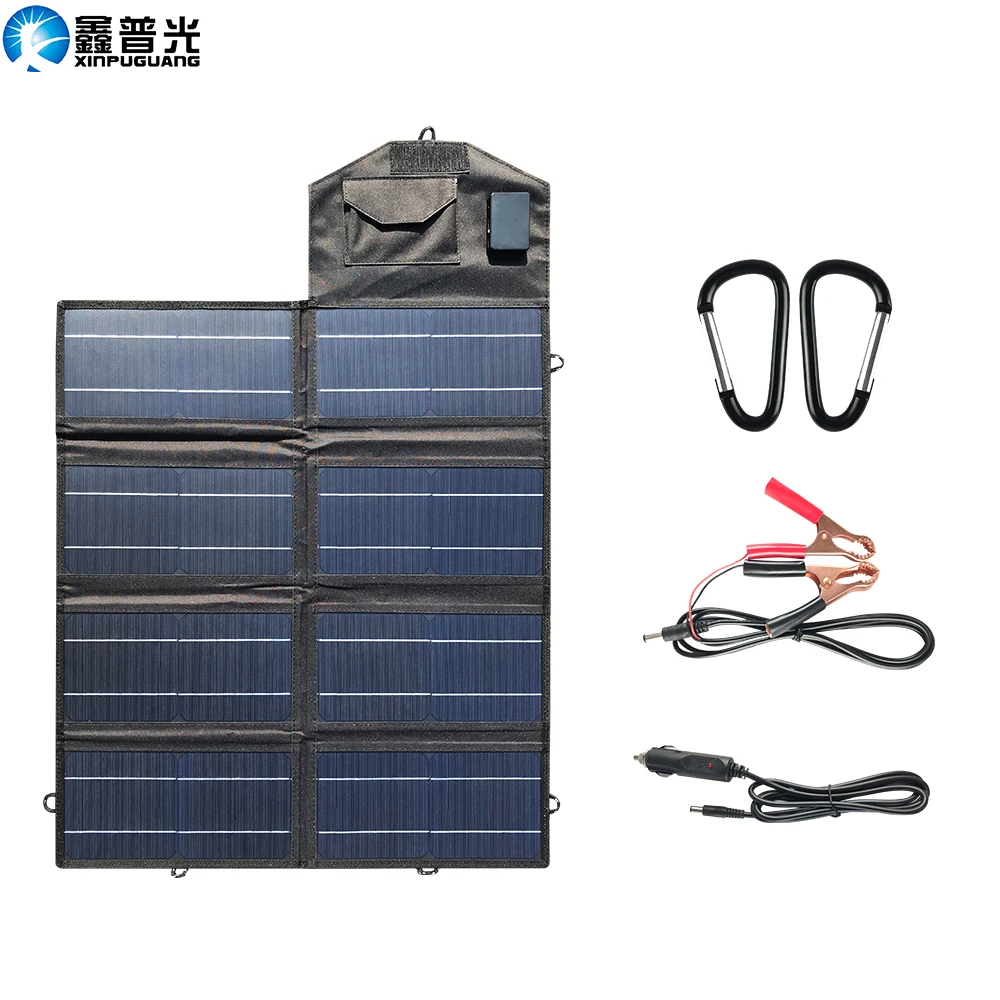 Гибкая панели солнечных батарей солнечная панель Складная 50 Вт 12 в домашний