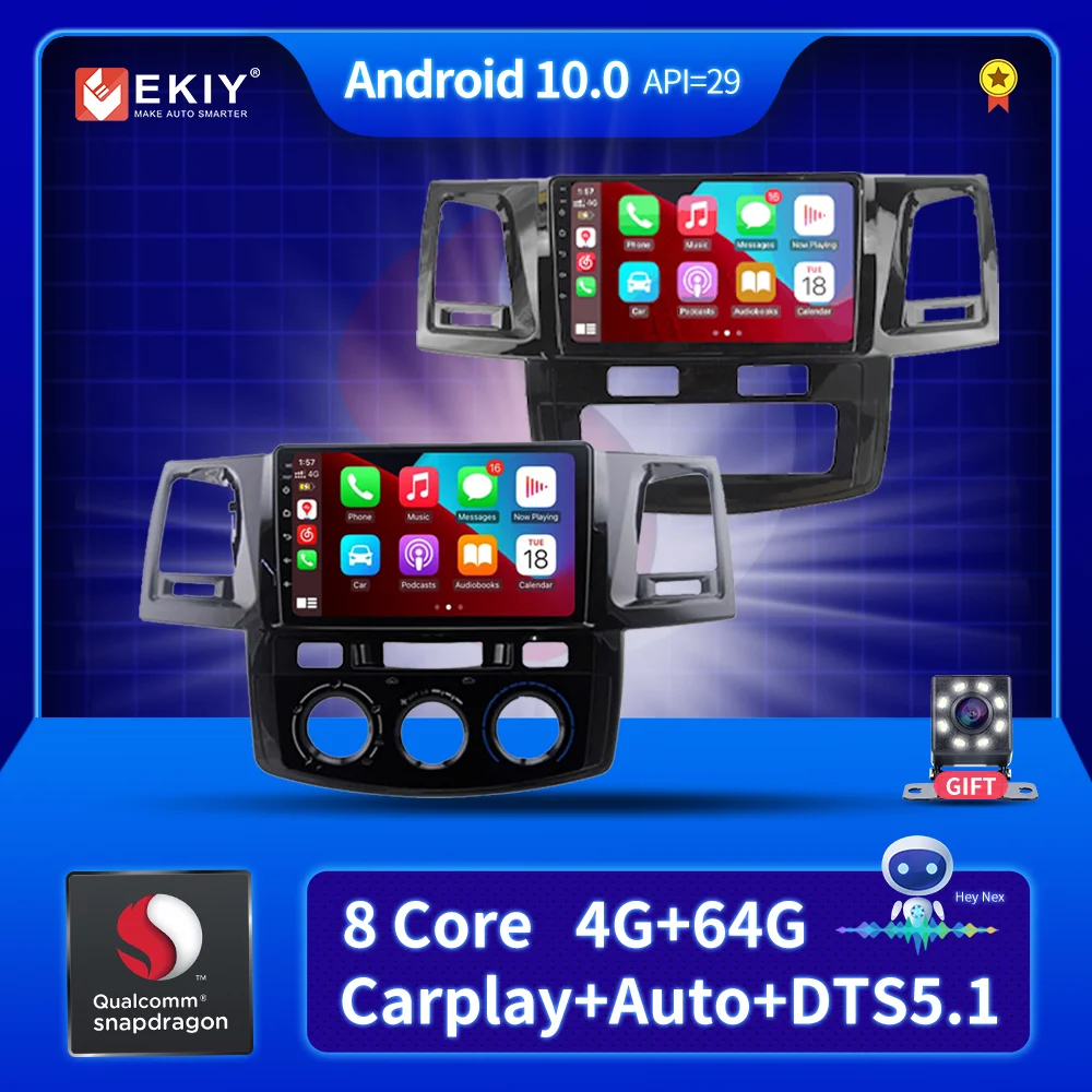 

Car Radio For Toyota Fortuner HILUX 2007-2015 GPS Navigation Multimedia 2 Din Car Accessories DVR No 1 Din OBD DAB Rear Camera