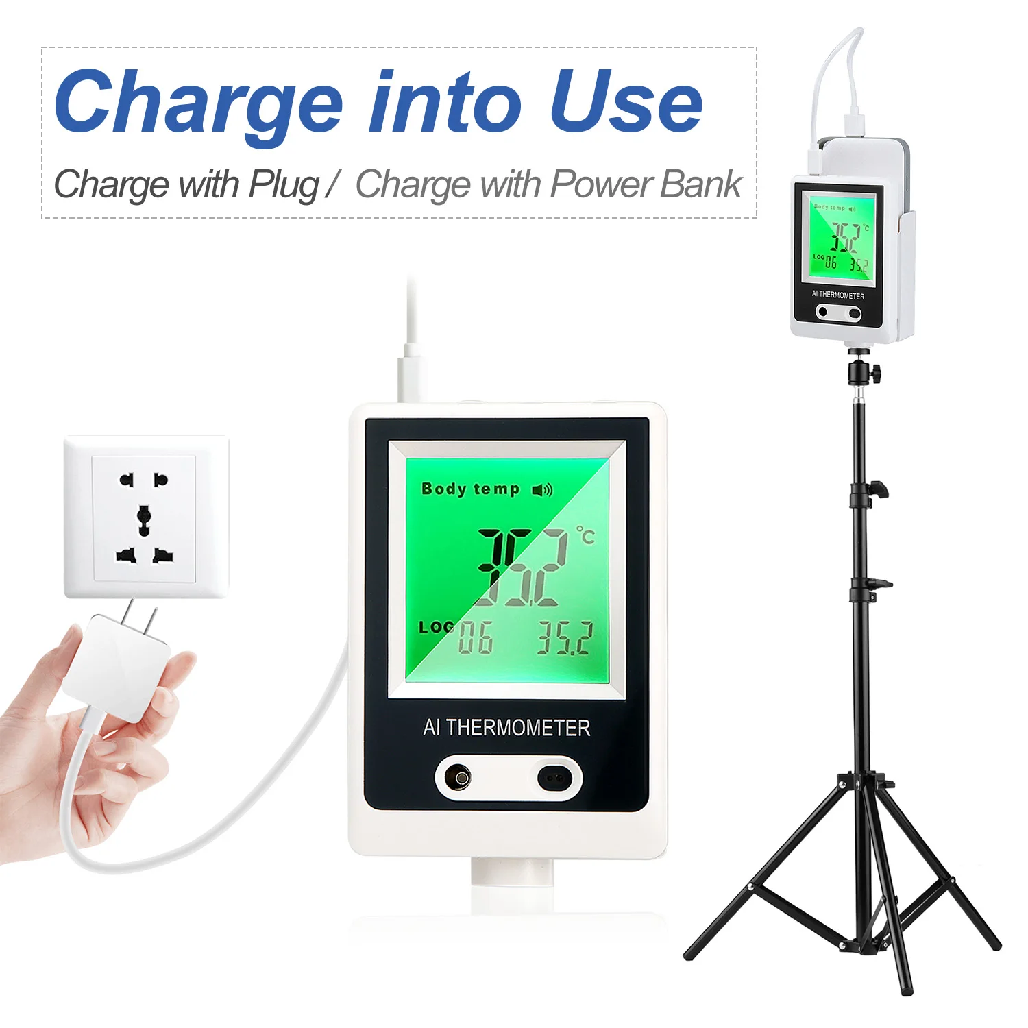 Автоматический Бесконтактный настенный инфракрасный термометр с голосовой