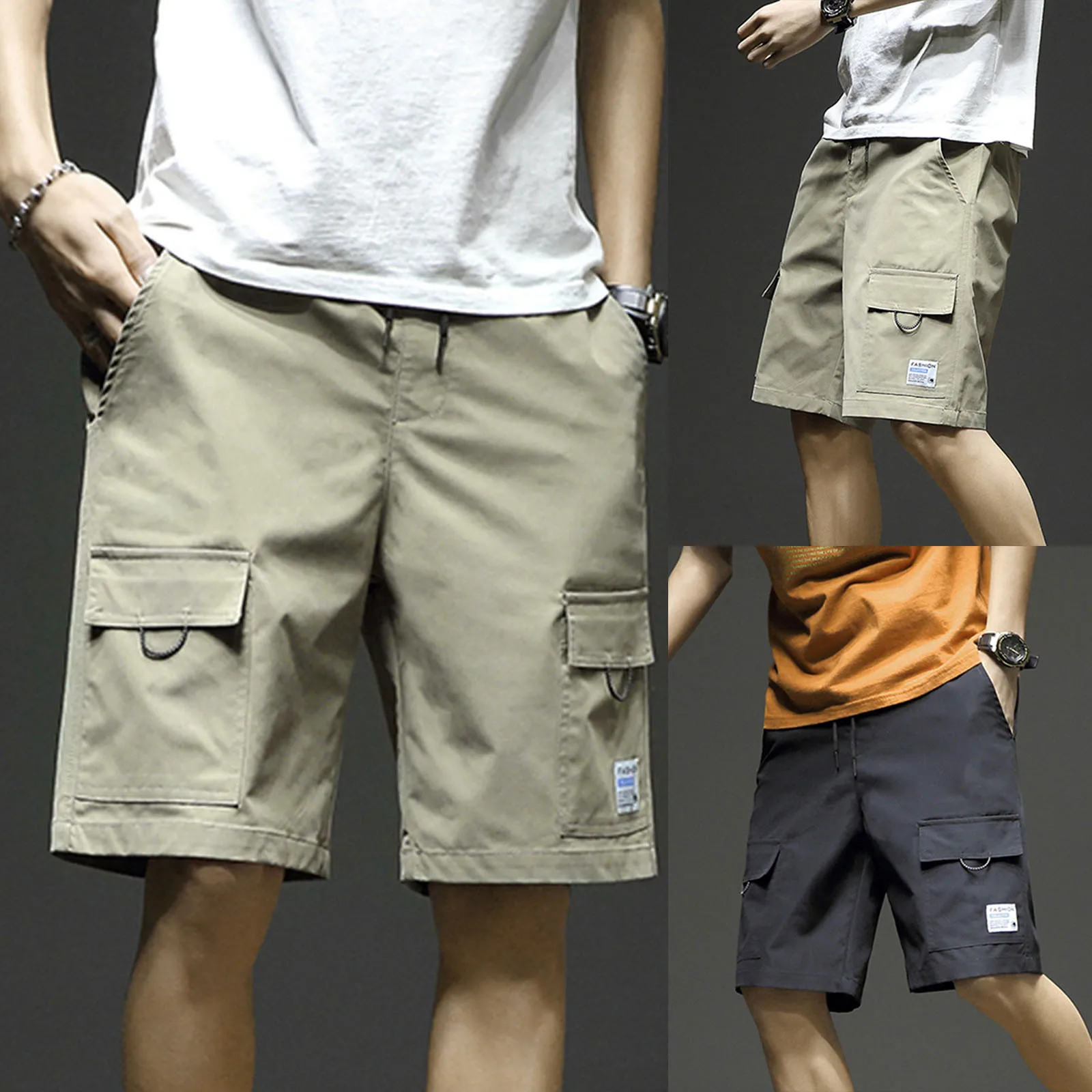 

63# 2021 Summer Casual Shorts Men's Cotton Fashion Style Man Short Pants Bermuda Beach Shorts Plus Size Male Sports Cargo Shorts