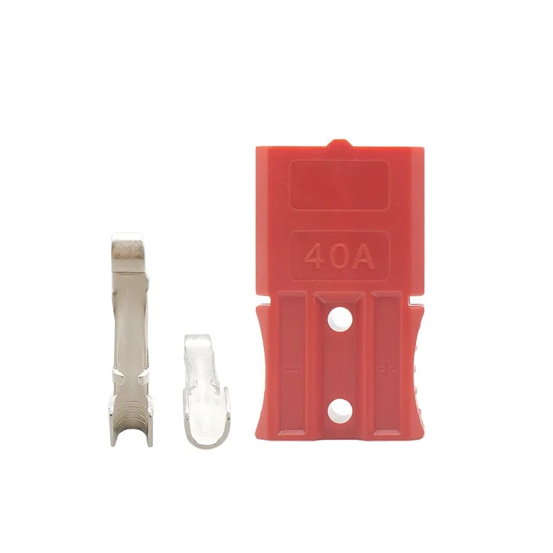 Фото 2Pcs/Lot Battery Stecker  600V 40A 6 AWG Modelbau Stapler  Electric Connector №1