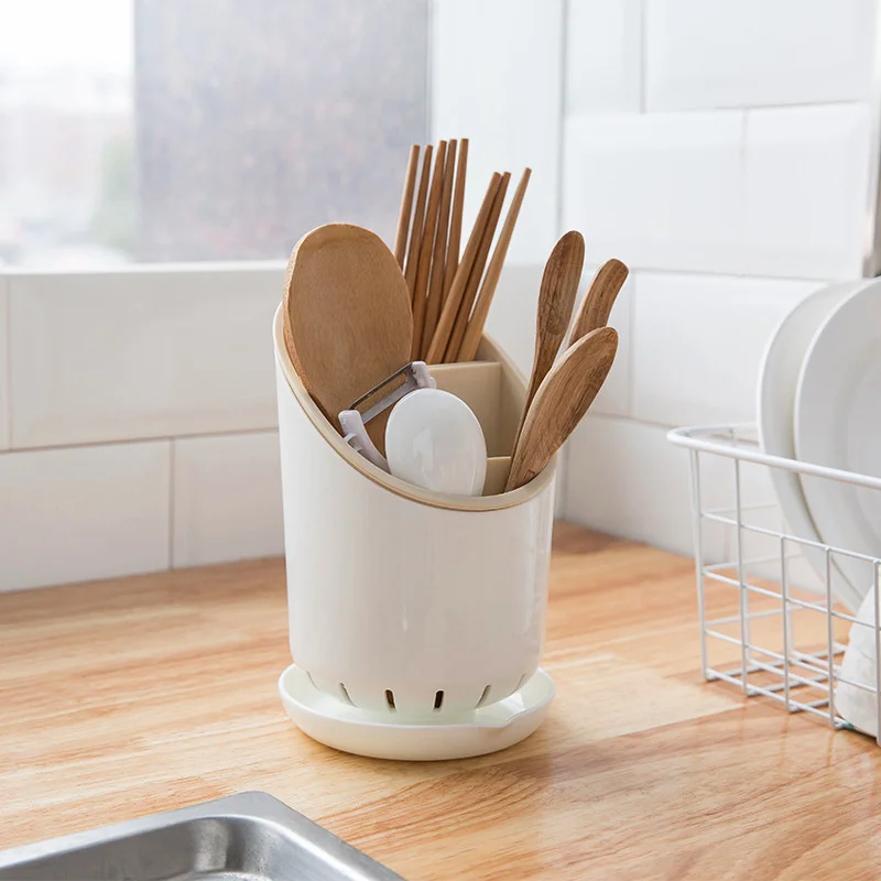 Kitchen Shelves Storage Rack Multifunctional Spoon Fork Chopstick Knife Holder Box Cutlery Drain Organizer Racks tl | Дом и сад