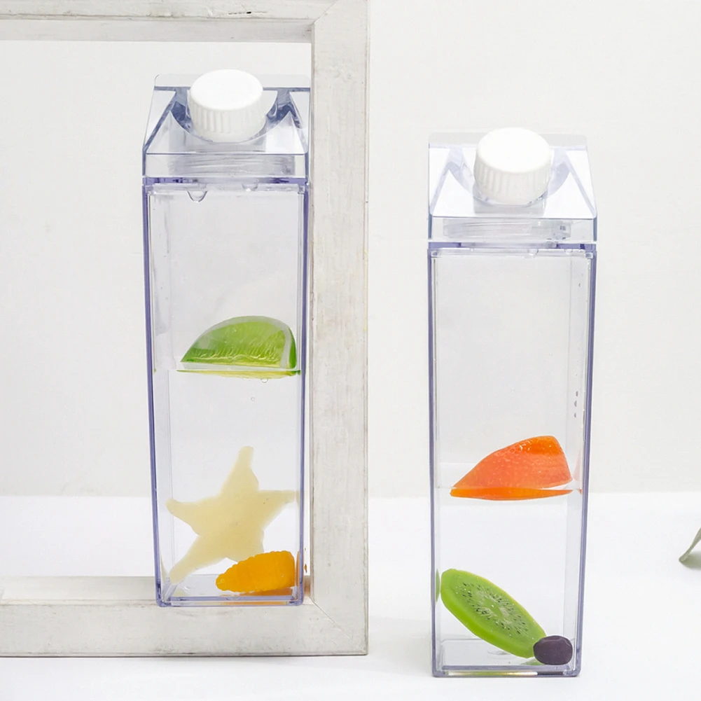 500 мл бутылка для воды без бисфенола А пластиковые прозрачные бутылки картонная