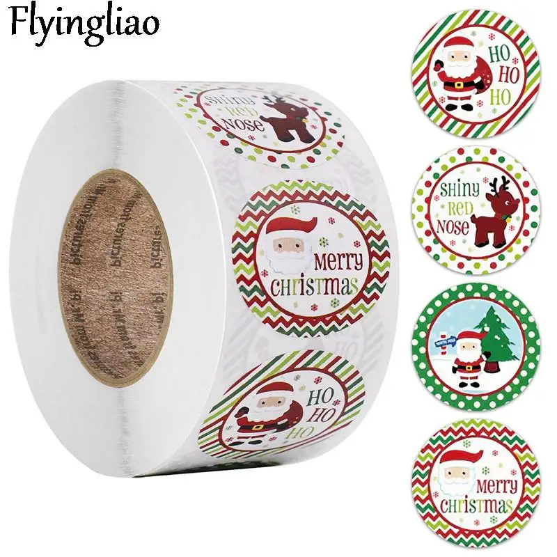 

100-500pcs Christmas 1 inch Anime Children Scrapbooking Stickers Waterproof PVC Skateboard Guitar Suitcase pasters Kid Toy