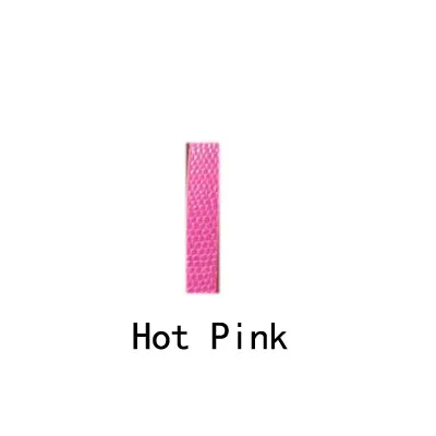 Hotpink В розницу! Кожаный брелок для ключей с цифрами для автомобилей, сделай сам, стразы, буквы, цифры, амулеты 10 мм - Цвет: Hotpink