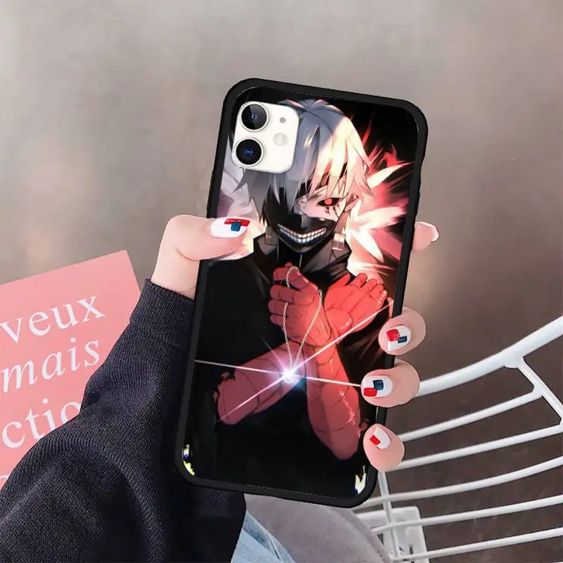 

Anime kaneki Tokyo Ghoul Phone Case for iPhone 11 12 pro XS MAX 8 7 6 6S Plus X 5S SE 2020 XR
