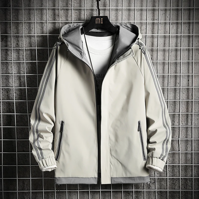 

2021 Autumn Men's Windbreaker Jackets Waterproof Military Hooded Water Proof Wind Breaker Casual Coat Male Clothing Jackets Men