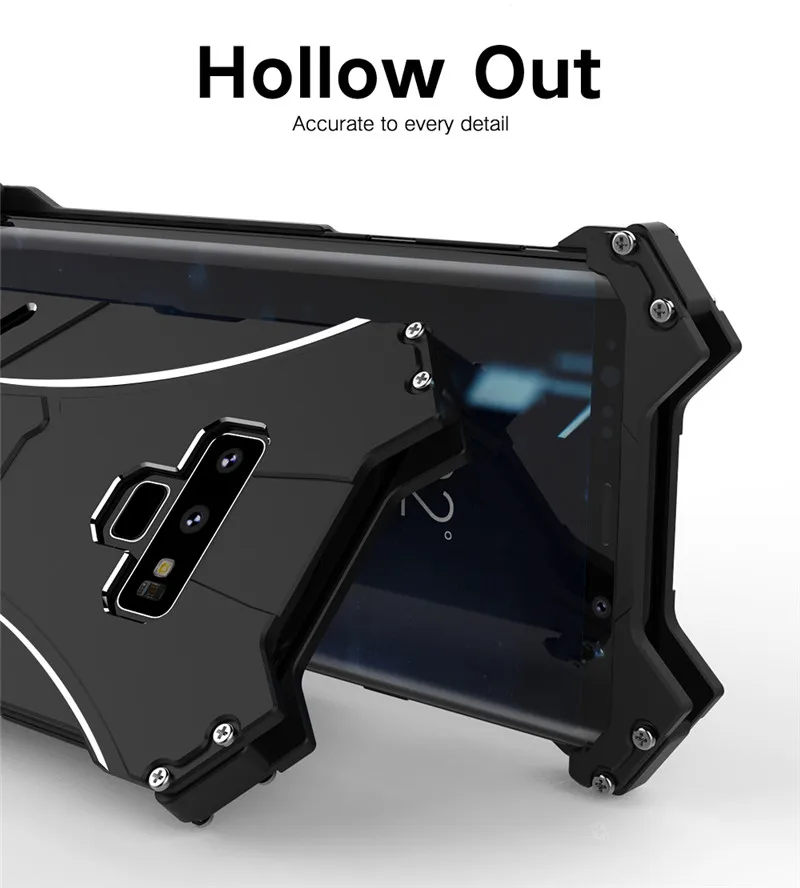 Batman Shockproof Aluminum Case For Samsung Galaxy Note 9 10 8 FE S10 Plus S10E Cover Metal Bumper Frame Case Cover Shell Fundas