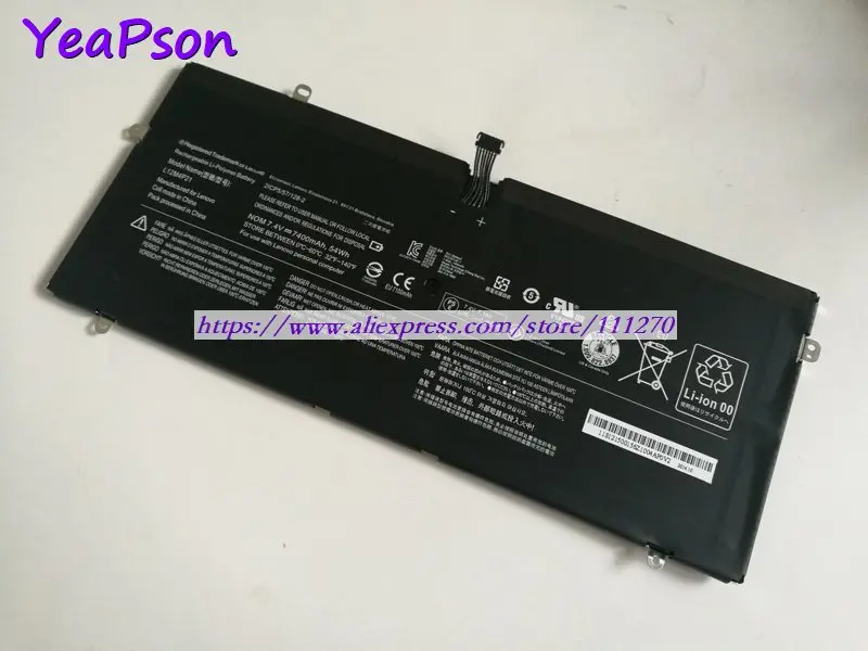Yeapson 7 4 в 7400 мАч подлинный L12M4P21 21CP5/57/128-2 Аккумулятор для ноутбука Lenovo | Компьютеры и