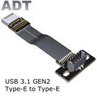 ТАВ F6A-F9T USB3.1 GEN2 Тип-Добро пожаловать в Тип-E Удлинительный кабель Внутренний USB 3,1 E Тип мужского и женского пола материнская плата с резьбовыми отверстиями