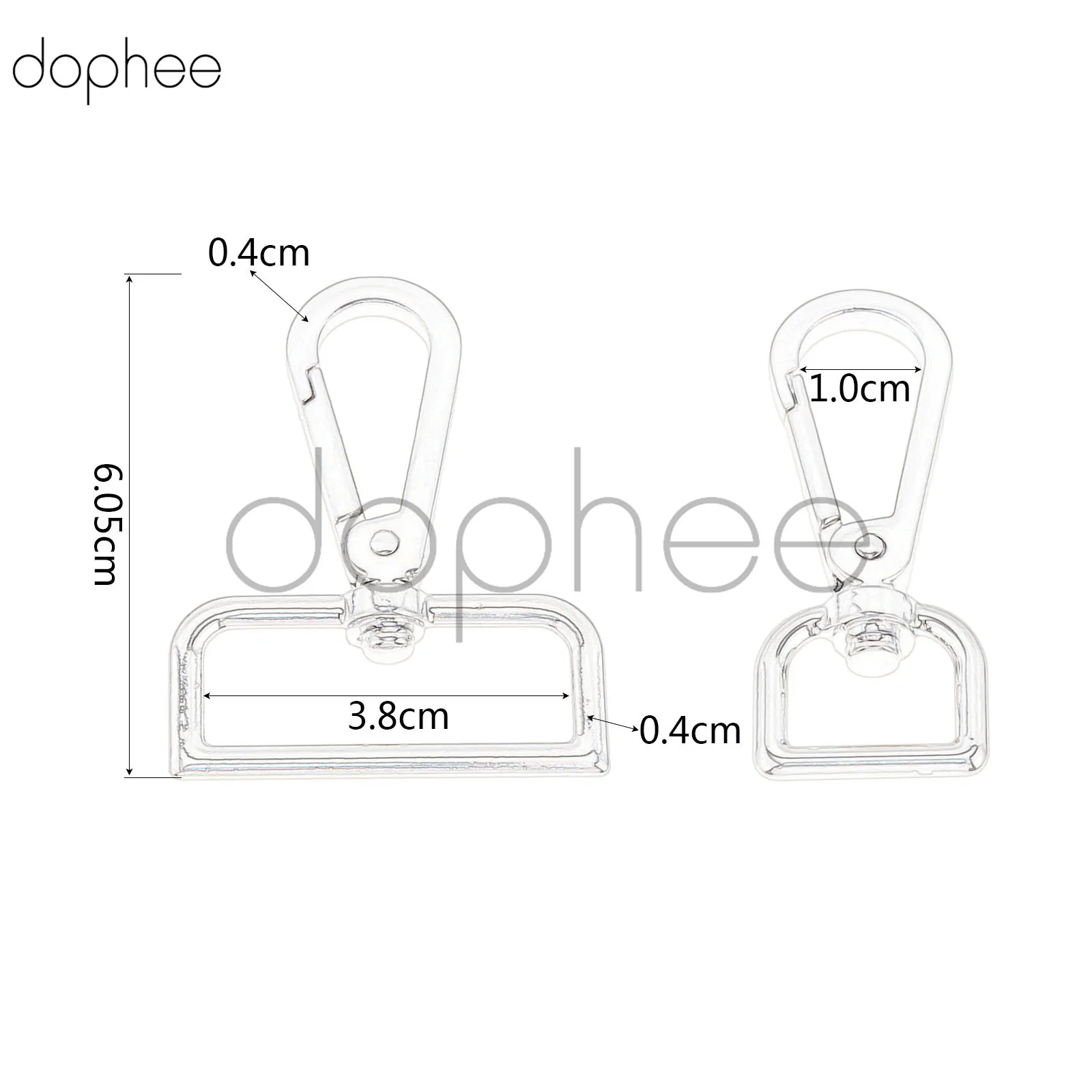 Dophee 5 шт. багажные ремни металлические пряжки вешалка для ошейника собаки