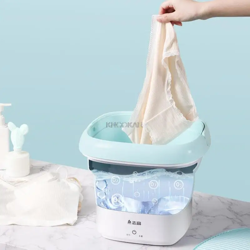 

100-240V Folding Washing Machine Portable Disinfection Ultrasonic Cleaning Machine For Underwear Home Travel Laundry Machine