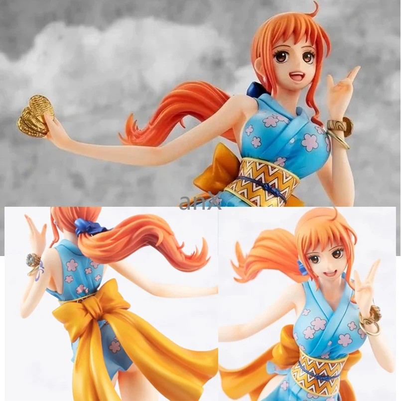 

22.5cm Anime Figure Nami Figure Short Skirt Female ninja PVC Action Figure Collection Doll Toys model For Children