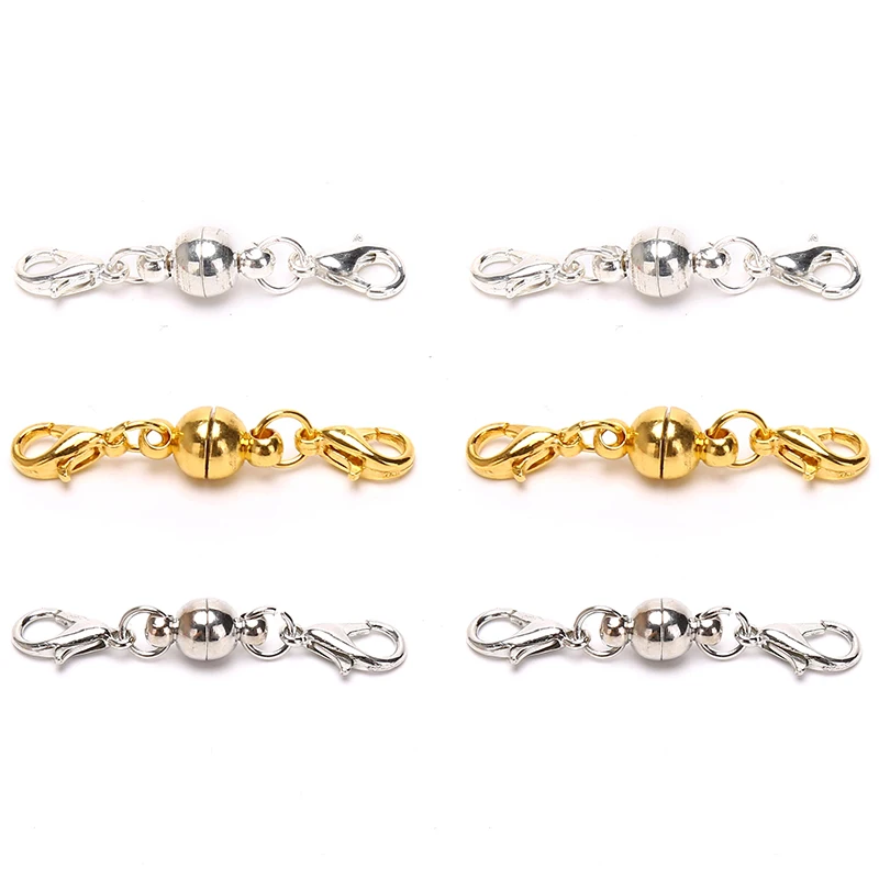 

5/10Pcs Magnetic Lobster Clasps Buckle Connectors DIY Bracelet Necklace Jewelry