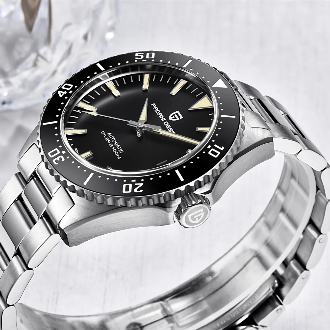 

PAGANI DESIGN Fashion Brand Watch Men's Luxury Sapphire Glass Automatic Watch Waterproof 100M Mechanical Watch Men Montre Homme