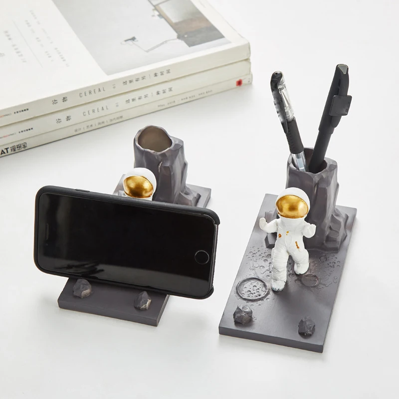 

Держатель для ручки в форме астронавта, практичное украшение для стола в скандинавском стиле, домашний декор JS23