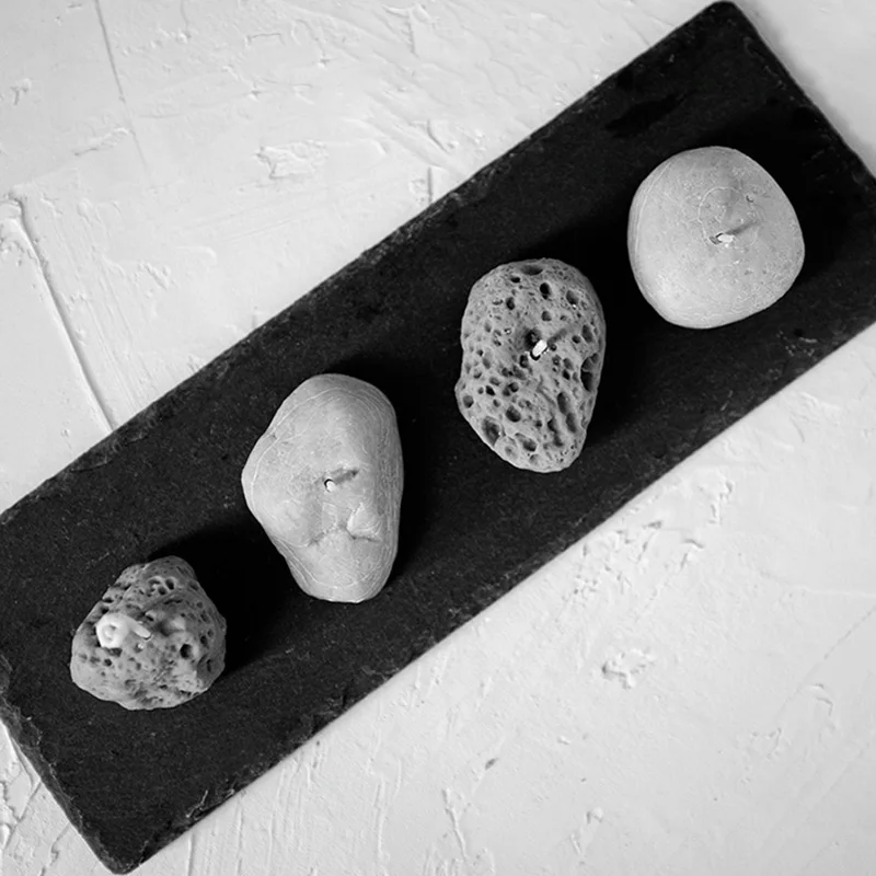Каменная силиконовая форма для ароматерапии в виде свечи украшение дома цветов