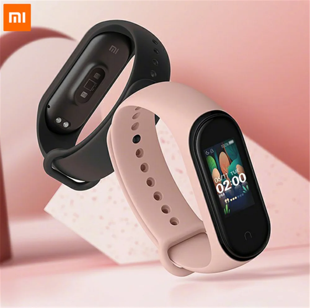 Оригинальный Xiaomi Mi Band 4 смарт браслет 0 95 дюймов AMOLED 120X240 полноцветный экран Bluetooth 5