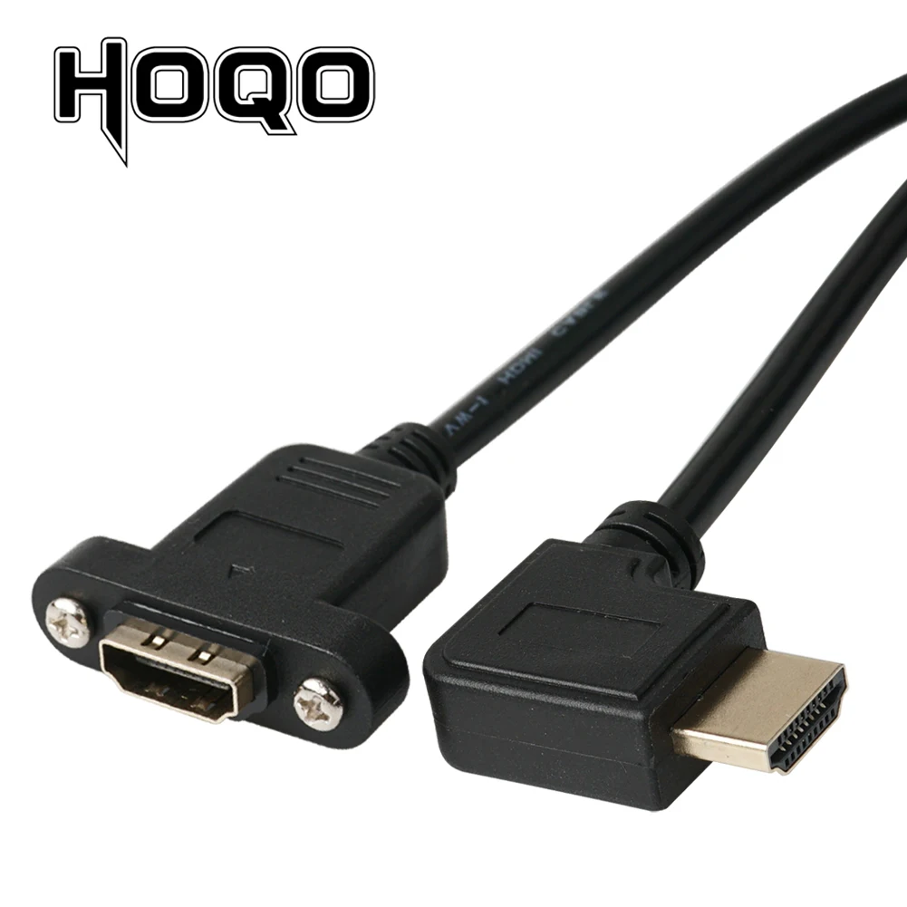 HDMI-Совместимость с прямым углом 90 градусов HDMI Панель крепление разъем