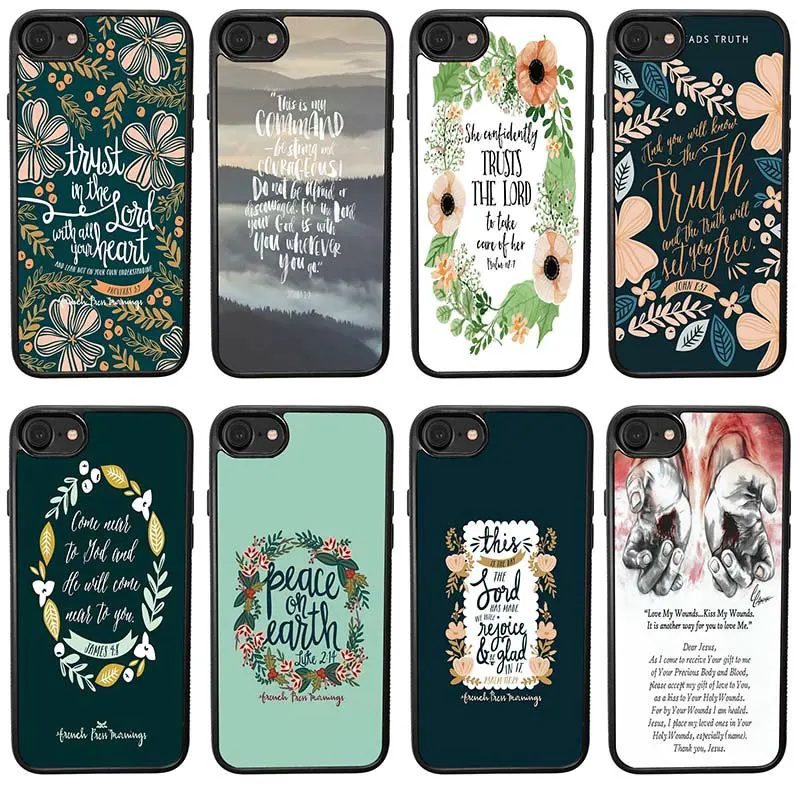 Чехлы для сотовых телефонов с текстом Библии филиппинскими мотивами Иисусом