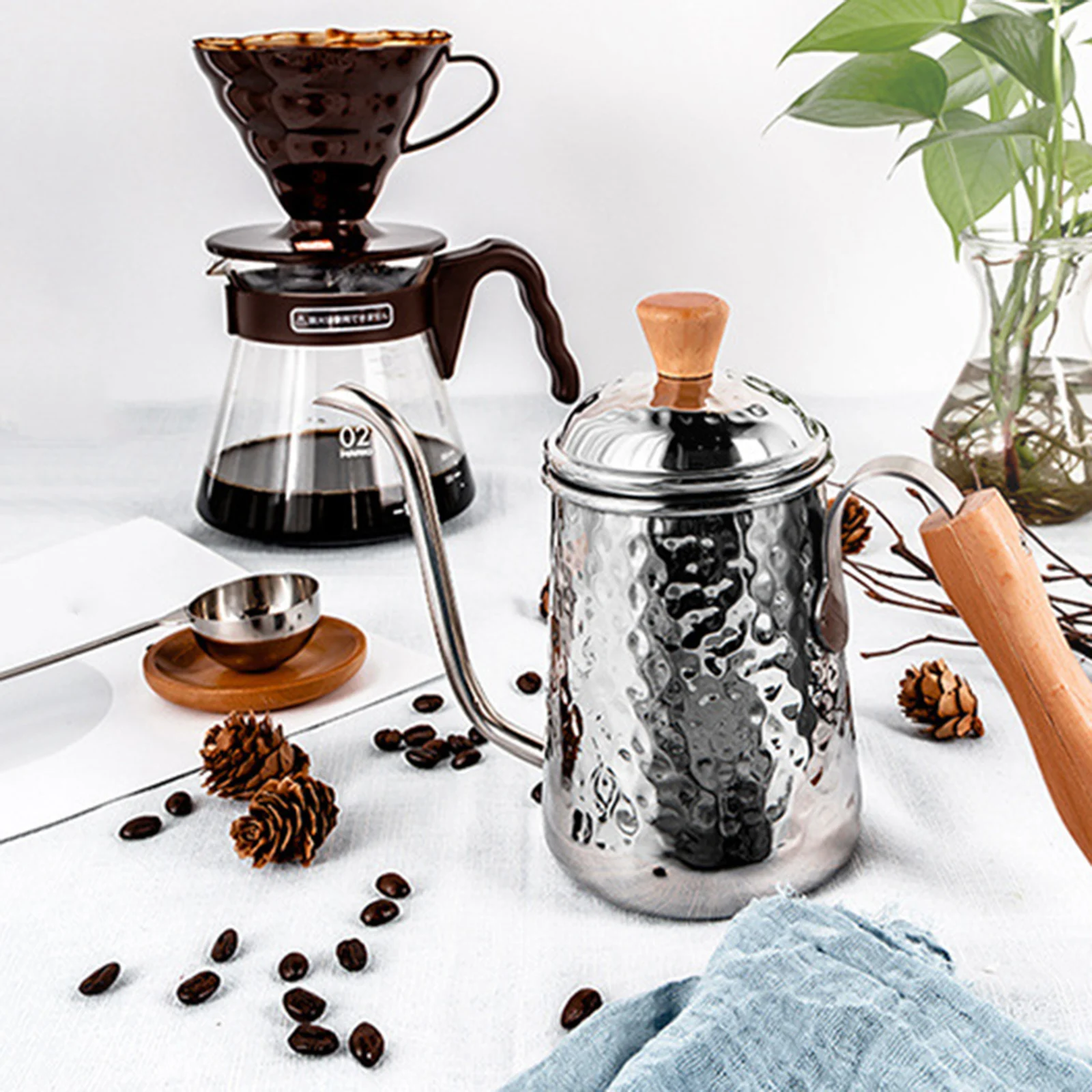 

Stainless Steel Barista Quality Gooseneck Kettle Coffee Tea Pot for Drip Coffee