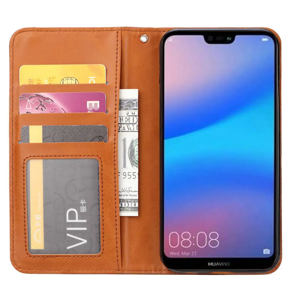 Роскошный чехол книжка для Xiaomi Redmi 7 Y3 S3 кожаный бумажник карт флип с подставкой