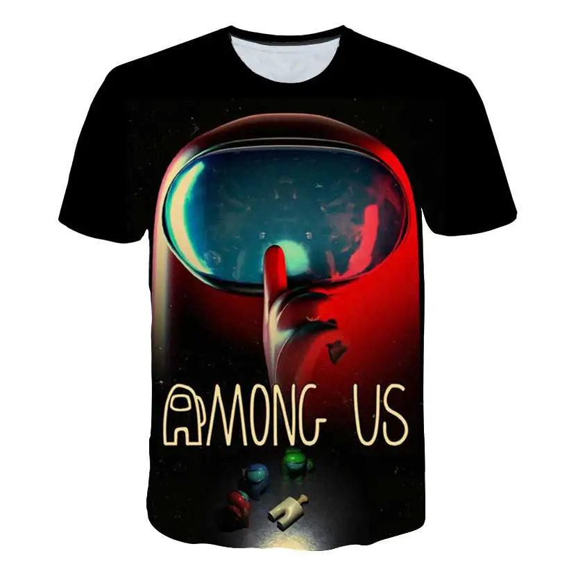 

New Boys Among us game Crew T Shirt Kids Cartoon blue Space kill t-shirt Funny for Girls Child T-Shirt Children Clothing Top