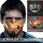 Стильная футболка с изображением персонажей видеоигр клоун Джек призрак зомби Скорпион Косплэй взрослых Рот Маски для лица с защитой от пыли, спортивные дышащие вечерние маска