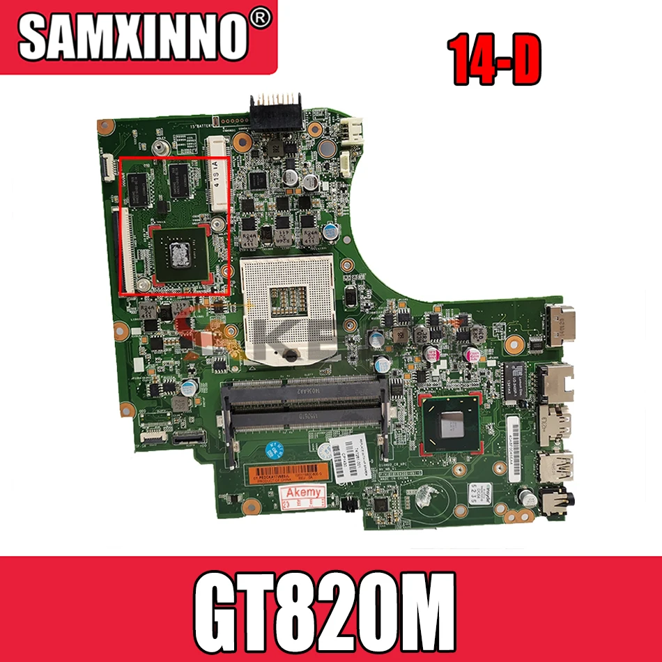 

Материнская плата Akemy 755185-001 755185-501 для ноутбука HP 14-D 14-D101TX GT820M graphics