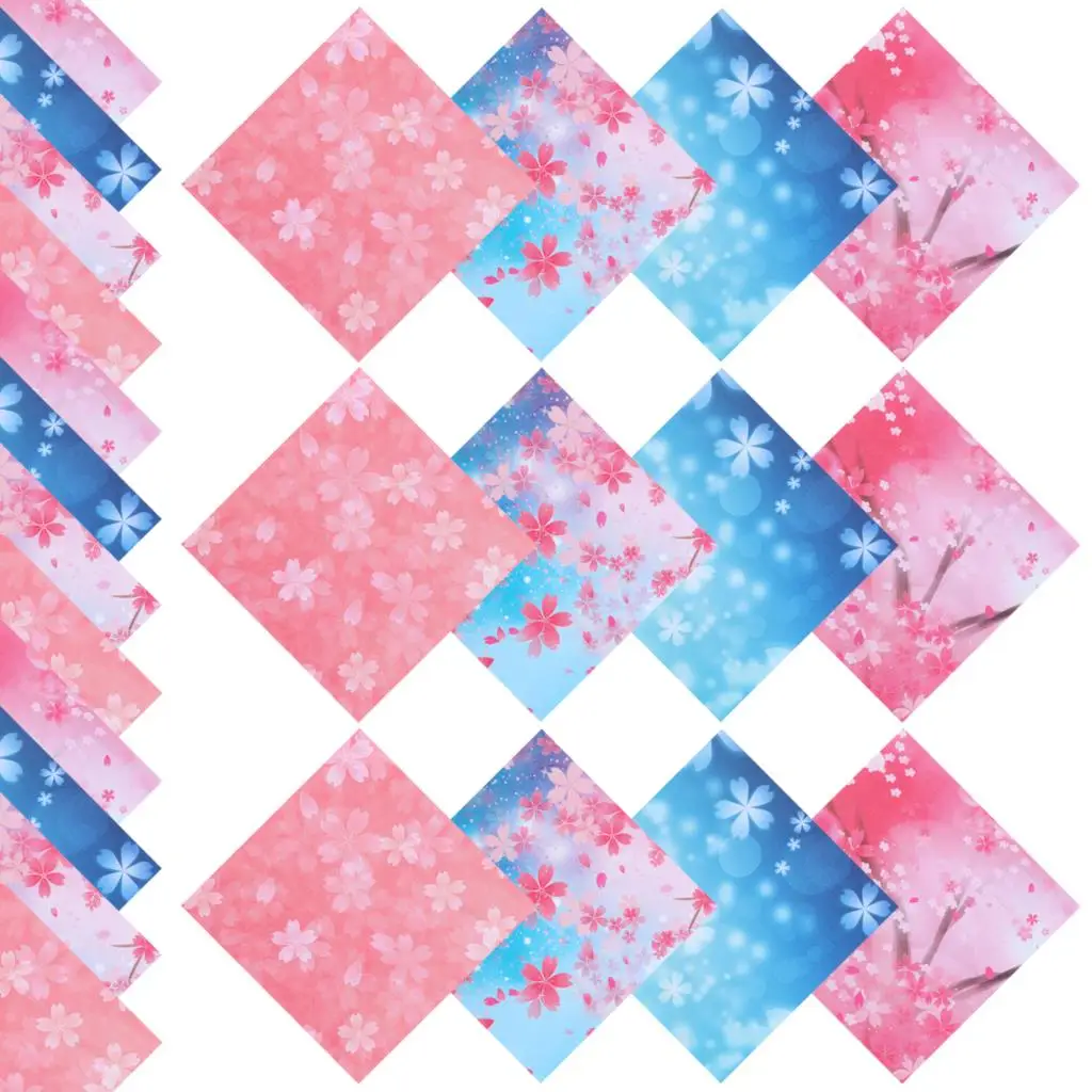 

400 шт. бумажные подставки для скрапбукинга 4x4 дюйма, цветные цветы, тысяча бумажных кранов, оригами, квадратные Детские оригами