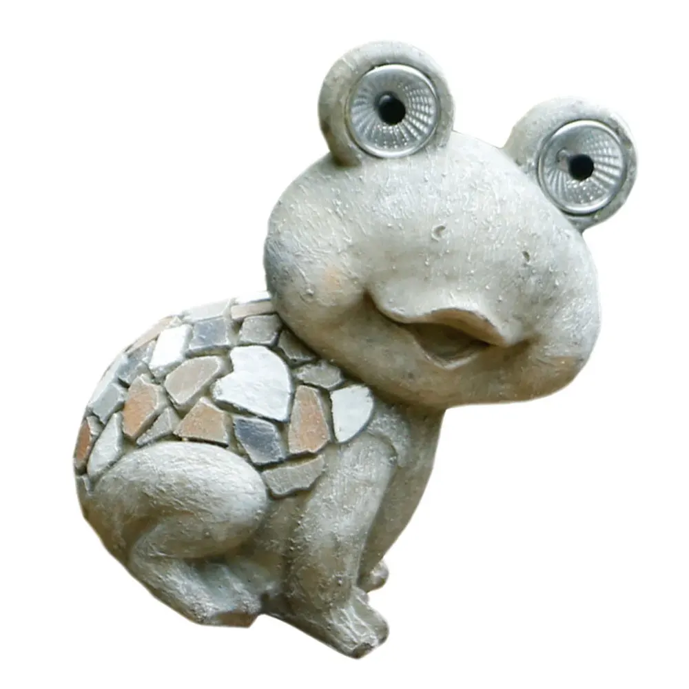 

1Pc Resin Animal Craft Adornment Solar Decor Outdoor Decoration (Grey)