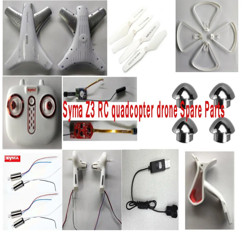Syma Z3 RC quadcopter drone запасные части CW CCW двигатель пропеллеры лезвие защита пульт