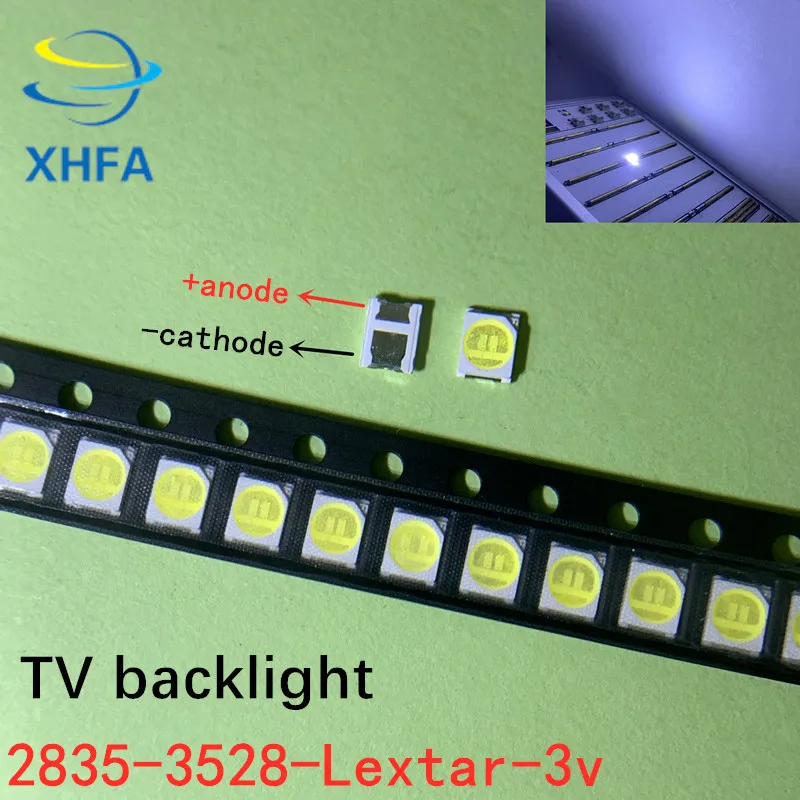 500 шт. Lextar светодиодный Подсветка 1210 3528 2835 3V 250ma холодный белый для LG Innotek ЖК