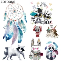zotoone dreamcatcher patch for clothing iron on cartoon animal stickers for kids thermo transfers bear patches for t shirt d
