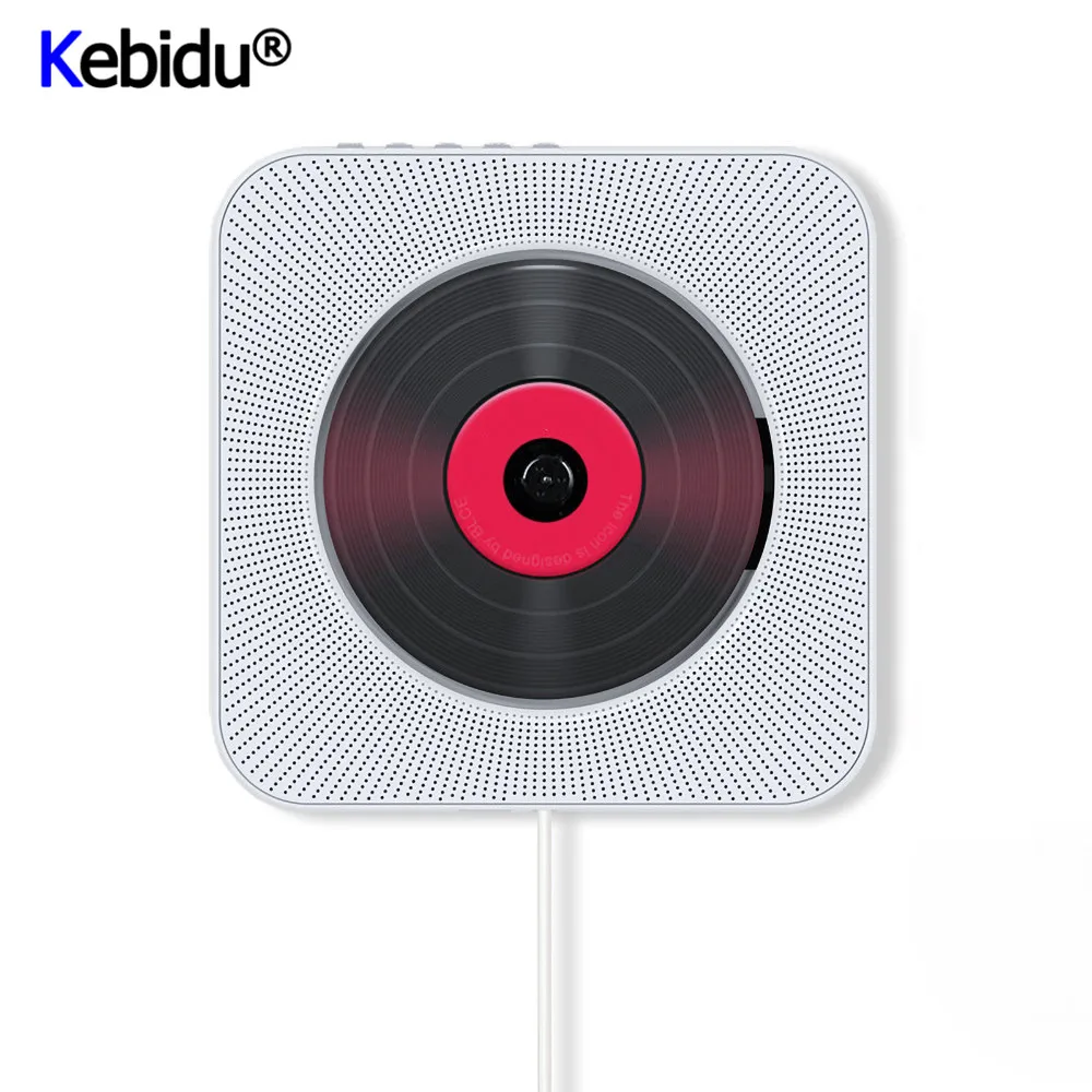 Настенный CD-плеер с объемным звуком FM-радио Bluetooth USB MP3 музыкальный диск Hi-Fi плеер