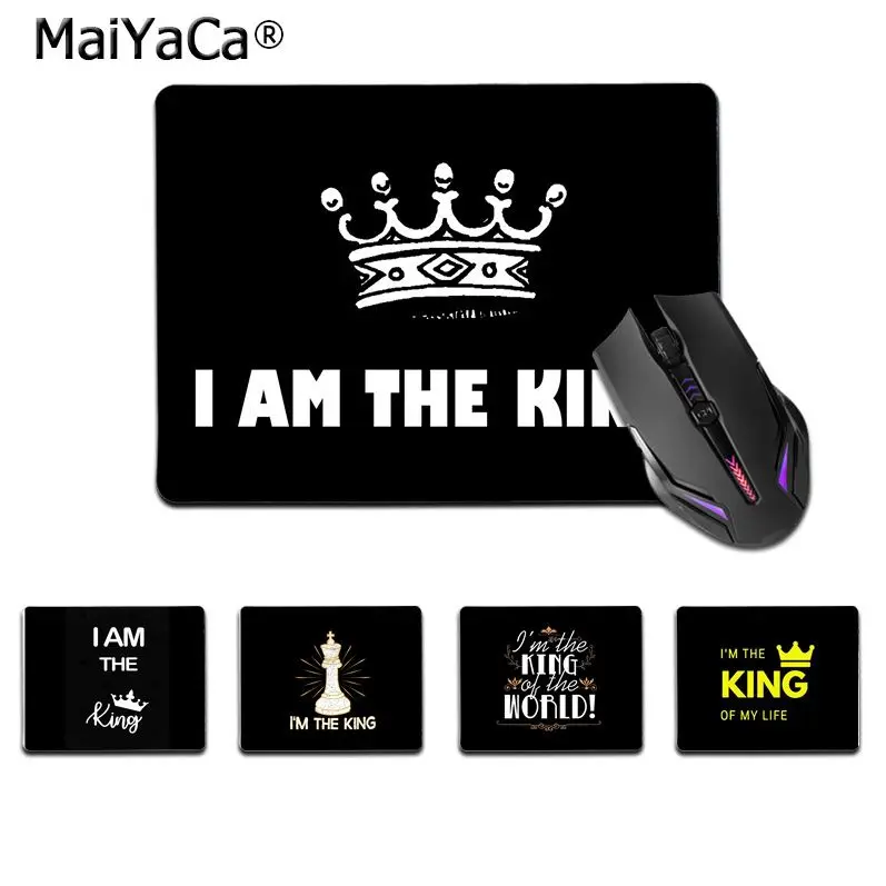 Maiyaca высокое качество KING Art I am the king прочный резиновый коврик для мыши Лидер продаж