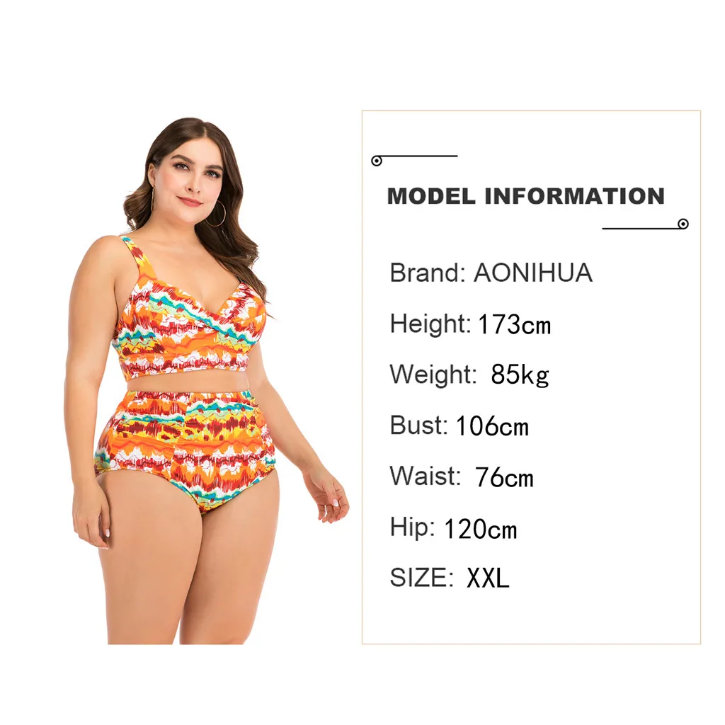 

Push Up Bikini Sets Swimwear Women Swimsuit 2021 Plus Size Floral Print Bathing Swimming Suits Beachwear Famale Sexy Biquini 4XL