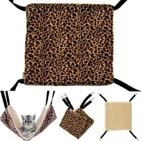 Хлопковый коврик для домашних животных двусторонний спальный мешок кошек