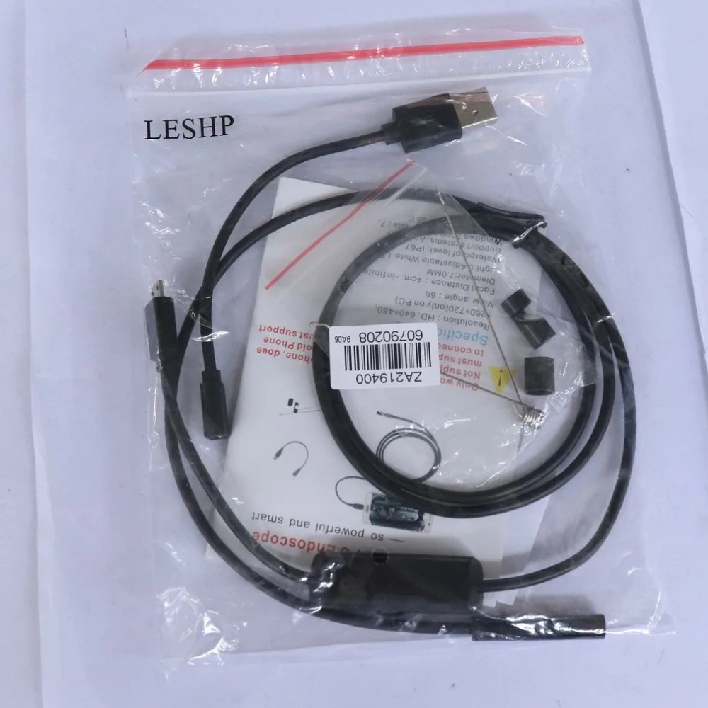 1 м 7 мм объектив эндоскоп камера водонепроницаемый осмотр бороскоп для Android ПК