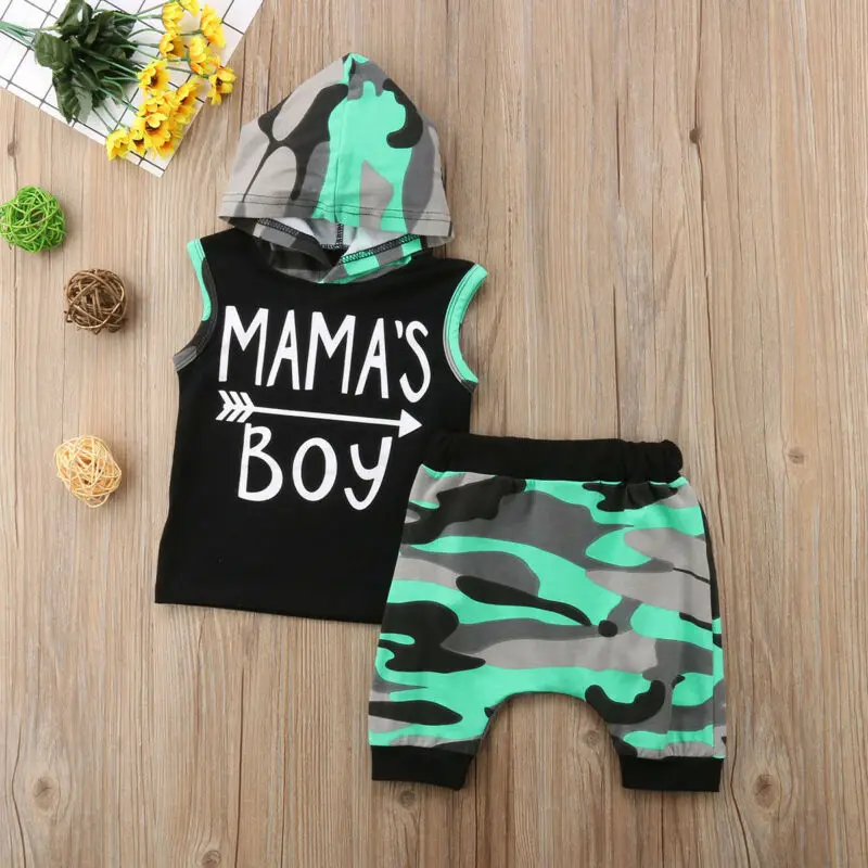 Камуфляжная толстовка с капюшоном для мальчиков комплект из 2 предметов