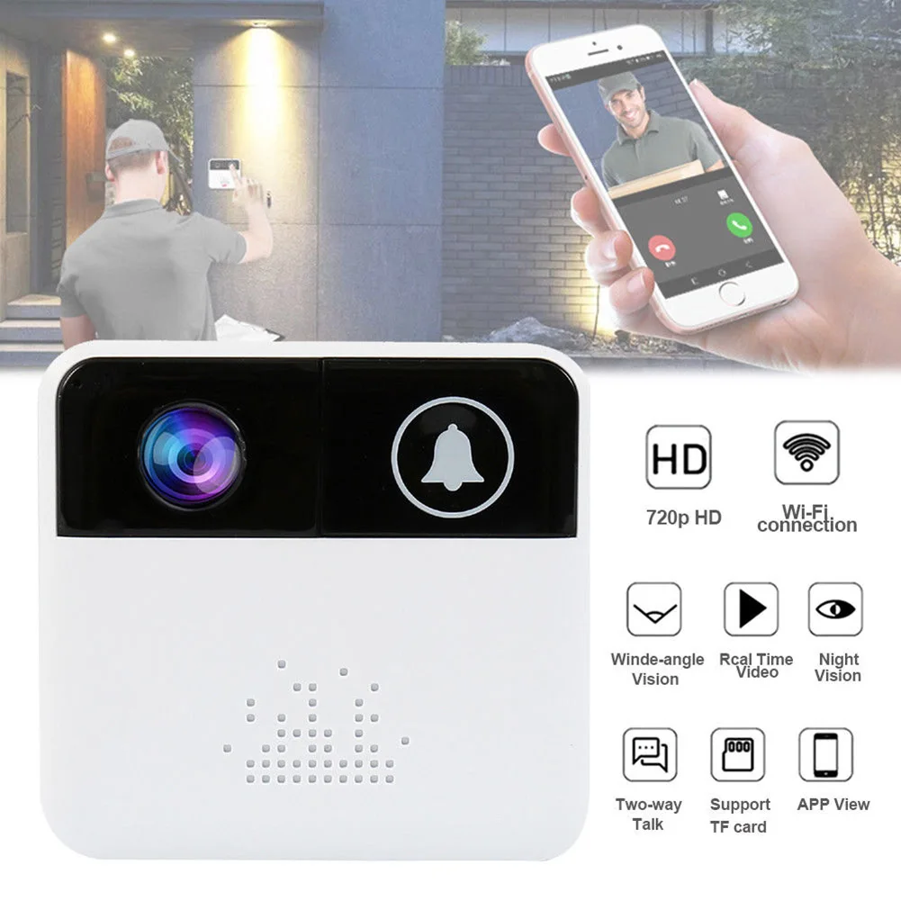 Беспроводной Wi-Fi умный дистанционный видеодомофон домофон ИК-звонок