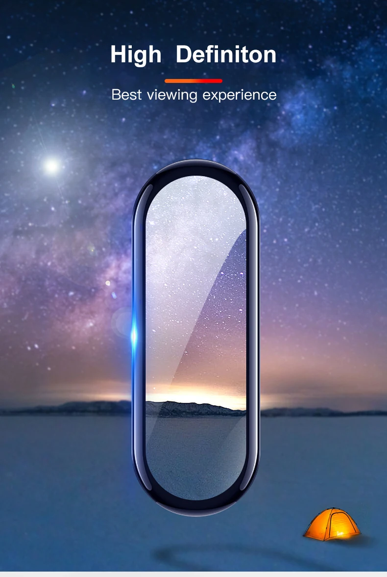 20D Защитная пленка с защитное стекло для xiaomi mi band 4 стекло защита экрана, устойчивая к царапинам пленка mi band 4 полное покрытие, HD mi band 4 пленка