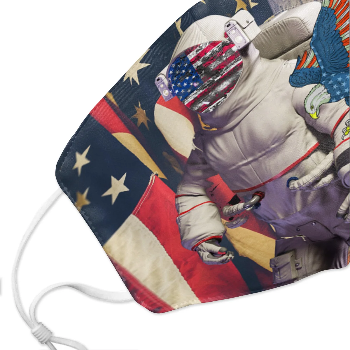 Ветрозащитная маска американский флаг астронавт Орел многоразовая защитная PM2.5