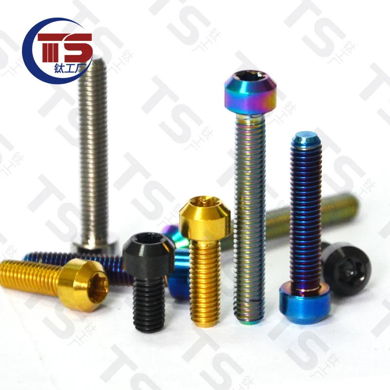 Самонарезающая Фланцевая головка TS Titanium M5/M6X15/20/25 мм из титанового сплава