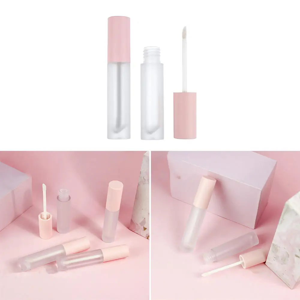 

5ml Pink Plastic Lip Gloss Tube Diy Lip Gloss Containers Bottle Empty Durable Cosmetic Container Tool Liquid Refillable Bottles