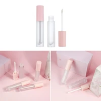 5ml pink plastic lip gloss tube diy lip gloss containers bottle empty durable cosmetic container tool liquid refillable bottles