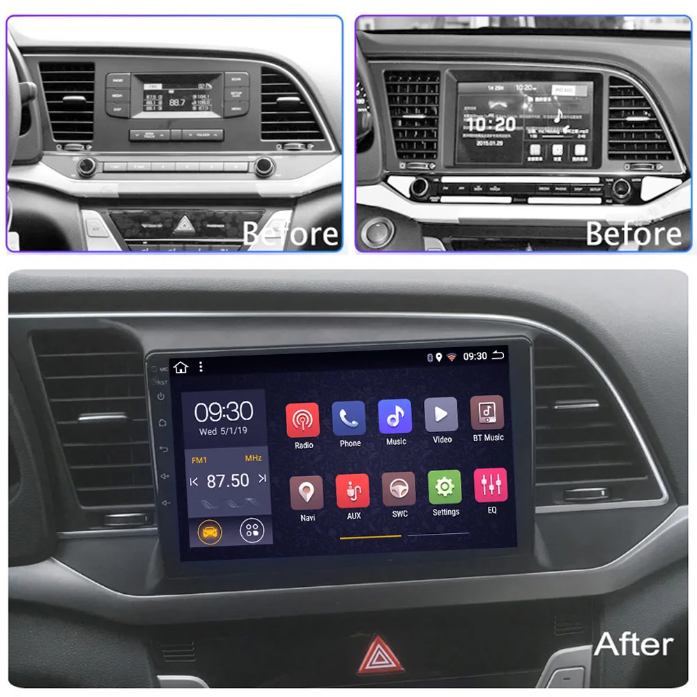 Автомагнитола для Hyundai Elantra android 2 ГБ + 32 8 ядер 2016 2017 2018 | Автомобили и мотоциклы