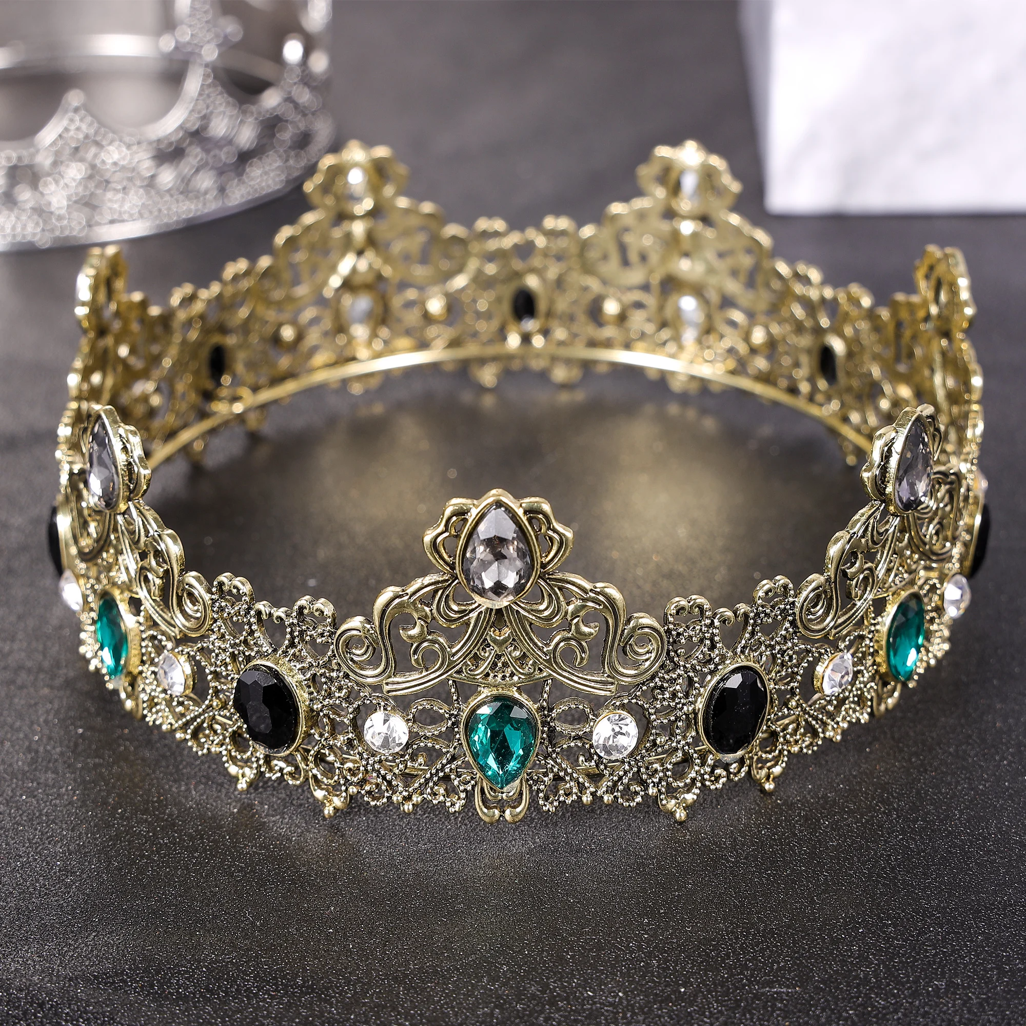 Корона черного короля для мужчин короны принца на день рождения мальчиков